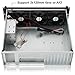 RackChoice 3U rackmount Server Chassis Support Liquid Cooling Compatibility up to Elevated 360mm Radiator Support SFX PSU/ATX/MicroATX/Mini-ITX MB