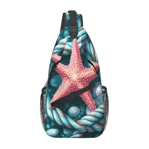 Bolso bandolera Ocean Starfish Shell para hombre y mujer