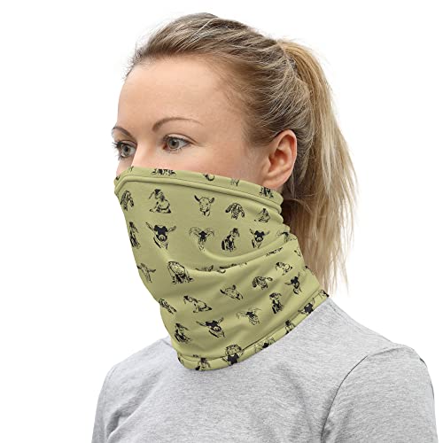 Minimalist Goats Neck Gaiter Face Cover Scarf Stitched Unisex | Breathable Fabric | Stretch Fabric3
