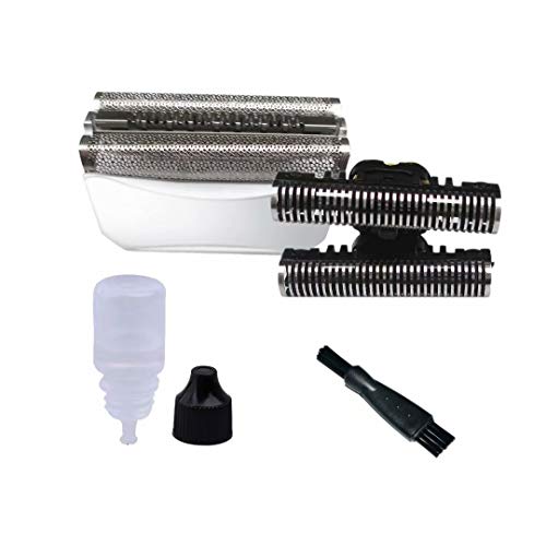 USonline911 Ultra-sharp Silver Shaver Foil Screen & Cutter w/Rozor Shaver Oil+ Clean Brush for B-raun Series 5 51S 590cc 8595 8985 8975 8991