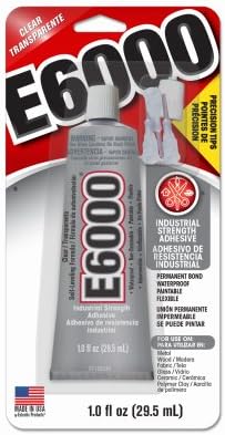 Eclectic Products E-6000 231020 E6000 Precision Tip Adhesive, 1-oz. - Quantity 6
