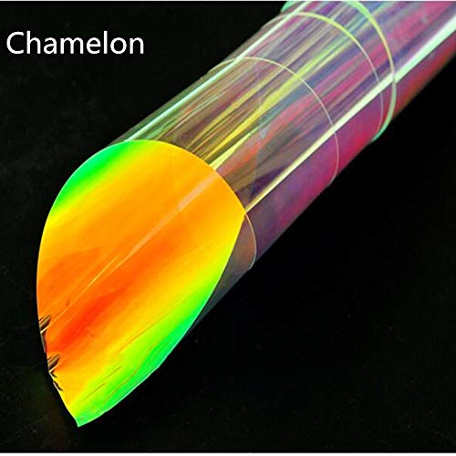 Hohofilm HR013-137CM30CM Colorful Chameleon Window Film Self-Adhesive Decorative Glass Vinyl One Way Window Tint 54 Inchx12 Inch thumb #4