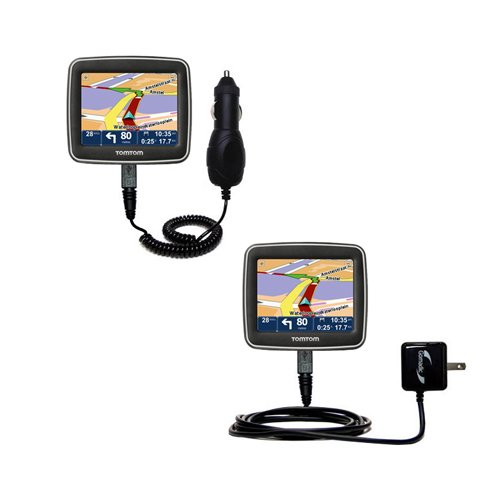 Gomadic Essential AC/DC Charge Accessory Bundle for The Tomtom Start Europe. Kit Includes
