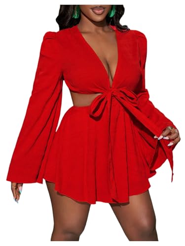 Image of BEAUDRM Women's Summer Tropical Dress Sexy Vacation Outfits Beach Sundress | Tropical Dresses for Women, Summer Dress, Two Piece Sets, Summer Outfits