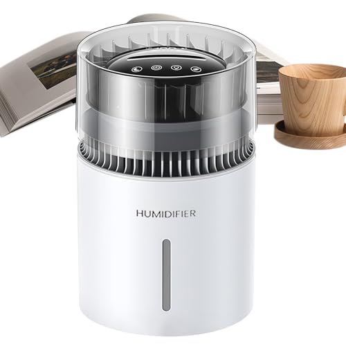 Humidificador para dormitorio | Ionizador de aire con iones negativos, humidificador evaporativo de escritorio 5L con cien niveles | para casa, dormitorio, oficina, dormitorio y mesita de noche Humidificador para dormitorio | Ionizador de aire con iones negativos, humidificador evaporativo de escritorio 5L con cien niveles | para casa, dormitorio, oficina, dormitorio y mesita de noche