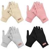 Pleneal Gloves for Women Winter Lining Touchscreen Gloves Knit Stretchy | Breathable Soft Fabric, Warm Lining, Great Stretch, Strong Stitching, Neat Even Seam, Stylish Logo, Ideal for Outdoor