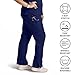 AVE. Varick Women's Scrub Pants, Elastic Waistband, 4-Way Stretch Fabric, Wrinkle- and Fade-Resistant, Machine Washable Scrubs, For Nurses & Medical Professionals, (L Petite, Navy)