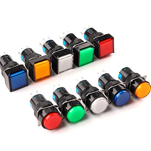 Interruptor de arranque de reinicio automático de 16mm para un control de pulsación seguro