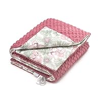 EliMeli BABYDECKE Kuscheldecke Krabbeldecke Premium Babybettwäsche Baumwolle super weichem Minky Polar Fleece Füllung 75x100 beste Qualität