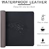 CADONO Leather Desk Pad Protector, Non-Slip PU Leather Large Mouse Pad, Easy Clean Desk Protector Mat, Writing Pad for Office/Home/Decor (Apricot, 23.6 x 13.7)