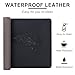 Leather Desk Pad Protector,Non-Slip Desk Pad,on-Slip PU Leather Large Mouse Pad,Easy Clean Desk Protecor Mat,Writing Pad for Office Work/Home/Decor(Black, 23.6