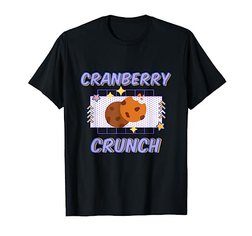 Cranberry Crunch Retro Funny Cookie Lover Designs Cadeau T-Shirt
