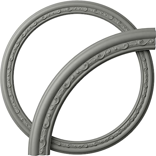 Ekena Millwork CR35WA Watford Ceiling Ring (1/4 of complete circle), 36"OD x 29 1/2"ID x 3 1/4"W x 1"P by Ekena Millwork - Used condition - US$13.75