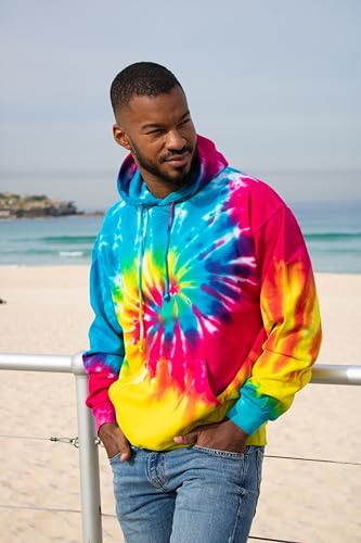 Image of Colortone Tie Dye Pullover Hoodies for Women and Men - Classic Fit Sweatshirts