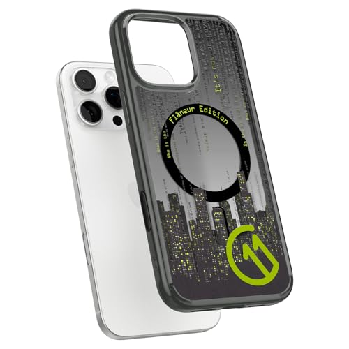 Image of Spigen Ultra Hybrid T MagFit Back Cover Case for iPhone 16 Pro, c11 Collection, MagSafe Compatible, Camera Control Covered, 3D Effect with Hexa-Layer Print - PC+TPU | Flaneur