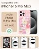 Funda Uppuppy para iPhone 15 Pro Max compatible con MagSafe, Biblia | diseño lindo y femenino para mujeres y chicas, protección completa de cámara, cubierta protectora delgada translúcida mate a prueba de golpes 4