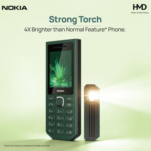 Nokia 300 Charge 2G Keypad Phone, 3700mAh, Green - Image 7