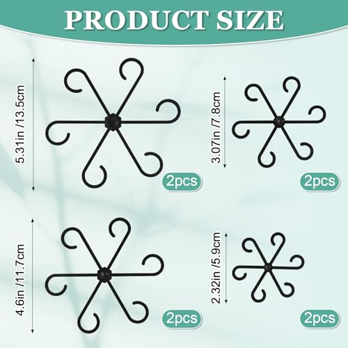 image for GLCSC 8pcs Plant Stem Support, Plant Support for Indoor Plants, Plasti