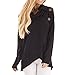 Produktbild MRULIC Strickjacke Sweatshirt Pullover Oberteile Blusen und Tuniken Damen Langarmshirts Blusen Kariertes(Marine, EU-42/CN-L)