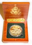 Presidential Souvenirs Air Force One Coin in Wood Box
