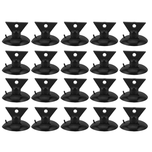 TOYANDONA Extractor de Bombillas Ventosa Negra 35Mm Kit de 20 Unidades para Cambio Seguro Techos Altos Herramienta para Extraer Bombillas LED y Halógenas sin Daños Accesorios para