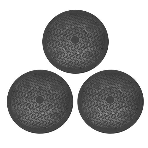 QUARKZMAN 3Pz Supporto Girevole 12 Pollici con Cuscinetti a Sfera d'Acciaio, Organizzatore Rotante 360 Gradi Lazy Susan Piatto Girevole per TV Sculture Computer, Nero