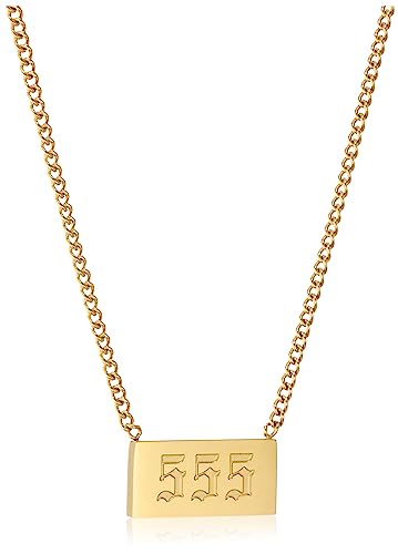 Angel Number Stainless Steel Pendant Necklace (555)