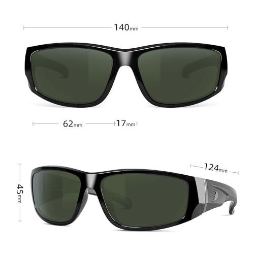 Image of BNUS Polarized Sunglasses with Corning Glass Lens - High Definition, Fashionable, and Scratch-Resistant