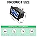 10L0L Golf Cart Digital Volt Meter, Waterproof Battery Monitor for 12V-60V Systems, LED Voltage Display DC5-130V, Compatible with Yamaha, Club Car, EZGO, Boat