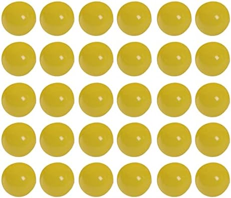 tinysiry Macaron Ball Pool Pit Balls, Plastic Ball 100 pcs 2.17-Inch, Phthalate Free BPA Free Crush Proof Ball Pit Play Tent Ocean Balls, Playhouse Birthday Party Decoration Yellow S