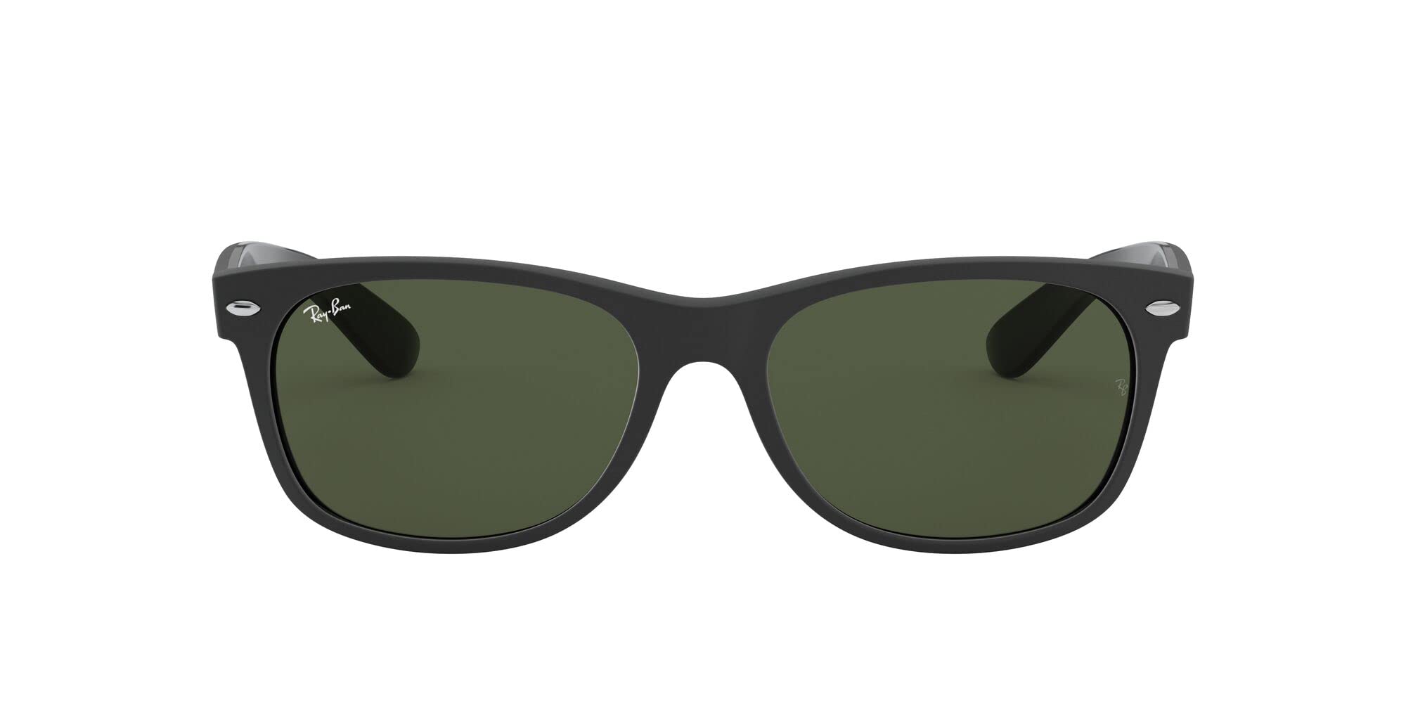 Ray-Ban New Wayfarer Color Mix RB2132-646231-58 Lunettes de Soleil, Noir, 58.0 Mixte Adulte