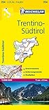 italien karte regionen provinzen  Michelin Trentino - Südtirol: Straßen- und Tourismuskarte 1:200.000 (MICHELIN Localkarten)
