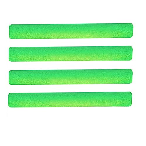 geugecy Churro Piscina Espuma, Churro Flotador Espuma Piscina, 152cm Espuma Flotante Fideos para Piscina, Tubo Flotador Alargado Piscina, para Niños Adultos, Verde, 4 piezas