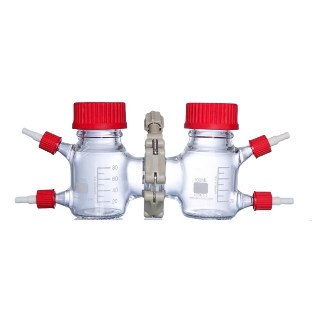 MFC Microbial Reactor electrolytic Cell clamp Type II bioglass Reactor Water Electrolysis Fuel Cell Hydrogen Fuel Cell Reactor (100ml)