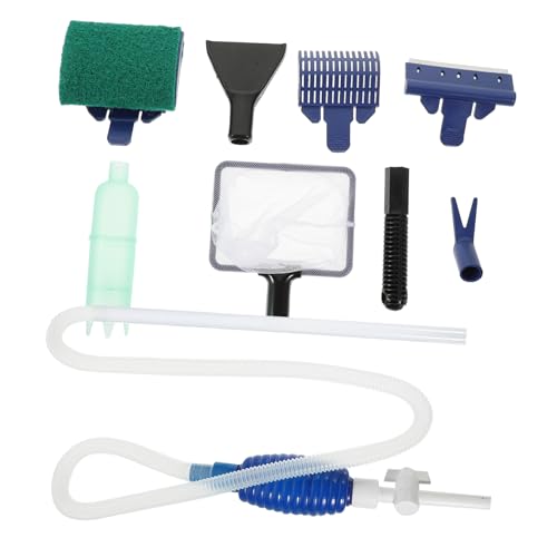 balacoo Aquarium Brush Set 6pc Fish Tank Kit Water Changer Long Handle Random Color