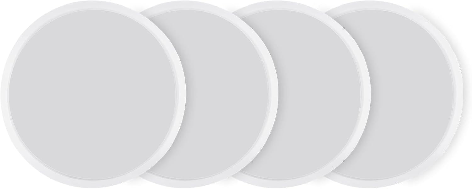 4 Pcs Deep Round Coaster Mold, Thicken Resin Casting Coasters Molds, Small Coaster Silicone Molds, Epoxy Resin Molds for Resin Castin for Flower Bouquet Preservation, Decorations, DIY Crafts