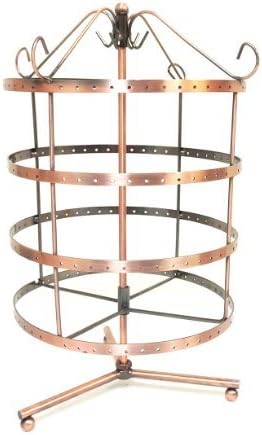 96 Pairs Earring Necklace Jewelry Display Show Spin Stand