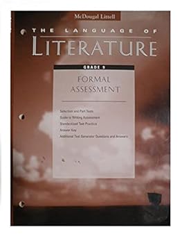 Paperback The Language of Literature: Formal Assessment: Grade 9 Book