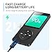 AGPTEK A02 MP3 Player with Bluetooth 5.3, 1.8 inch Screen Portable Music Player with Speaker, FM Radio, Voice Recorder, Supports Expanded Up to 128GB(Black, 64GB)