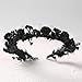 KorViSHOW Black Floral Headpiece - Women's Elegant Lace Foam Rose Headband With Flowers for Hair Accessories, Wedding, Party, Birthday Gift, Photo Props