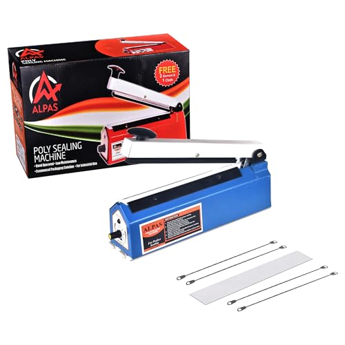 Image of ALPAS Manual Heat Sealing Machine 12 Inch (305mm)| Vacuum Packet Sealer Machine With 1 Year Warranty| Perfect for Plastic, Pouch, Food Packets, Poly Bag & Ideal All Packaging for Home & Business
