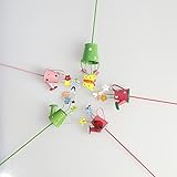 5 Pack Metal Garden Picks 10", Flower Pot Stakes Decorative Plant Sticks for Potted Plants, Small Wa