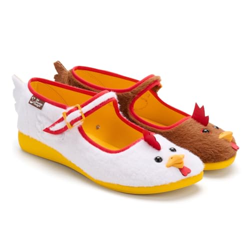 Image of Hot Chocolate Design - Women's Mary Jane Flat Dress Shoes with Adjustable Buckle-Strap