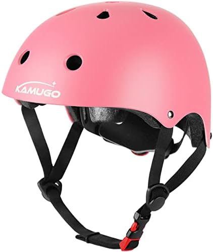 KAMUGO Kids Bike Helmet,Toddler Helmet Adjustable Bicycle Helmet Girls Or Boys Ages 2-3-4-5-6-8 Years Old,Multi-Sports for Cycling Skateboard Scooter