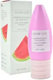 Hidratante Facial Melancia Max Love - Glow Love 60g - Creme Leve para Skincare - Rápida Absorção e Uso Diário