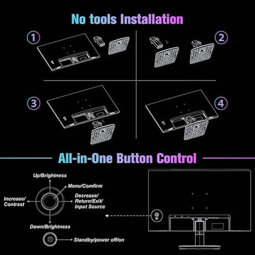 undefined SANSUI Monitor 24 inch 100Hz Computer Monitor丨FHD 1080P PC Monitor丨HDMI丨FreeSync丨HDR丨Earphone Jack丨 Ergonomic Tilt for Home and Office の商品画像 7