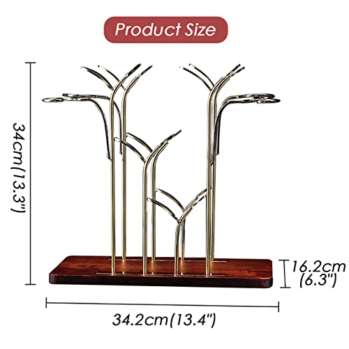 Soporte para Botellas de Vino TPARIS Metal y Madera Dorado miniatura 3
