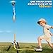 JUKUDAHU Rockets for Kids Age 4-8 with 4 LED Rockets and Launcher - Outdoor Toys for 4 5 6 7 8-12 Year Old Boy Birthday Gift, Air Powered Flying Toy Shooting Up to 100 Feet, Toys for Kids Ages 8-12