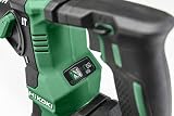 HiKOKI Akku-Bohrhammer DH18DPA (18V, Li-Ion, Brushless, Bohrtiefenmanagement, SDS-plus-Werkzeugaufnahme, Transportkoffer, inkl. 2x 5.0 Ah Akkus und Ladegerät)