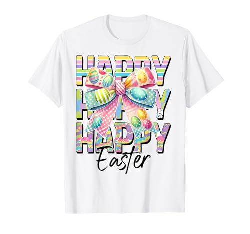 Feliz búsqueda de huevos de conejo de Pascua para hombres, mujeres y niños. Camiseta